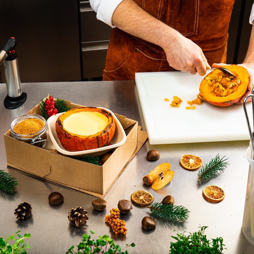 Kürbis-Crème-brûlée To Go